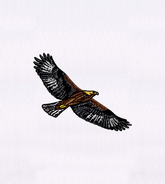 Proudly Soaring Brown Eagle Embroidery Design