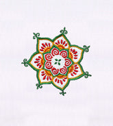 Imaginatively Detailed Flowers Embroidery Design
