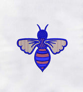 Graceful Back Pose Animal Bee Embroidery Design