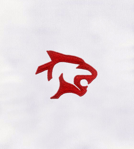Red Side Face Animal Jaguar Embroidery Design