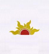 Radiant Rising Sun Embroidery Design