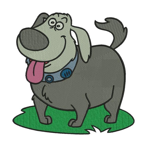 Funny Cartoon Dog Embroidery Design