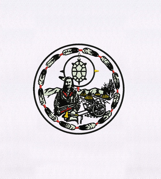 Native Heritage Round Symbol Embroidery Design – Digital Download File