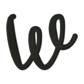 Lower Case Alphabet W Embroidery Design