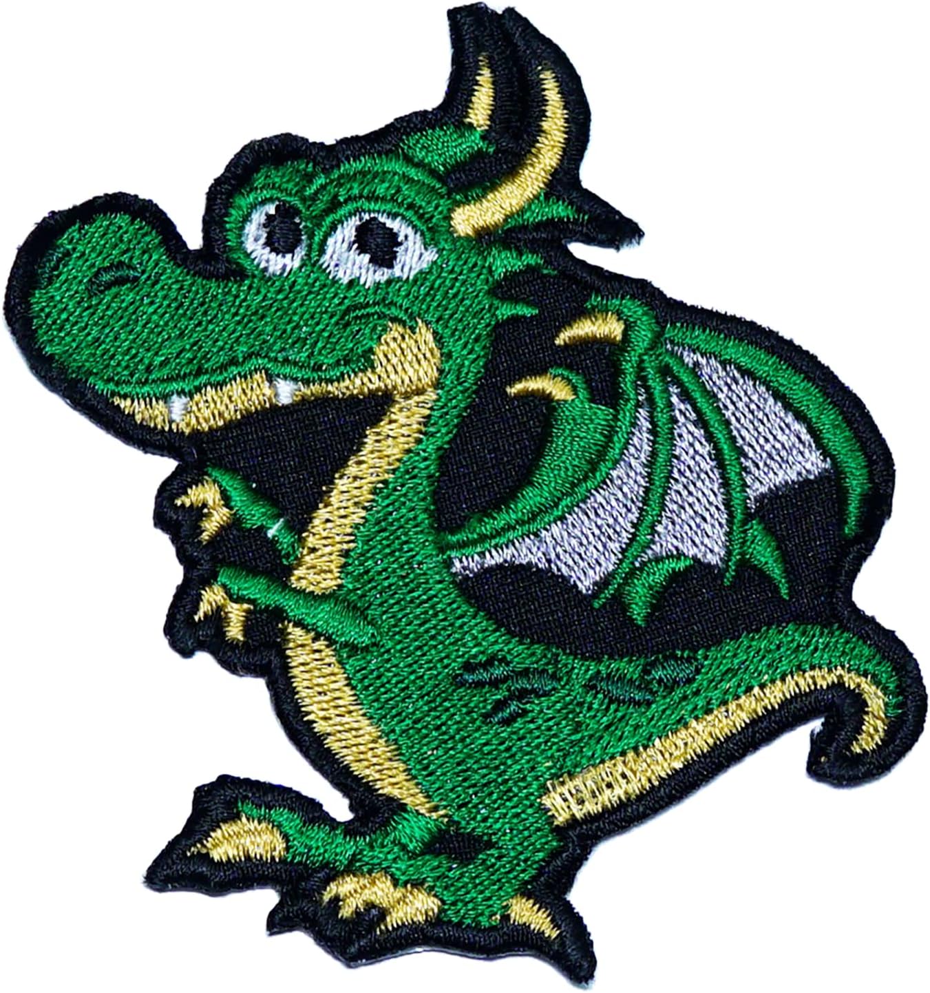 DigitEMB Dragon Iron On Patch - Embroidered Fantasy Mythical Applique