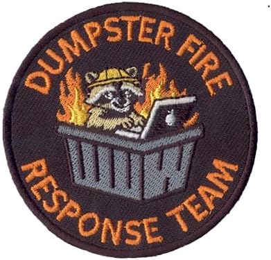 DigitEMB Dumpster Fire Response Team Morale Patch Hook & Loop Funny
