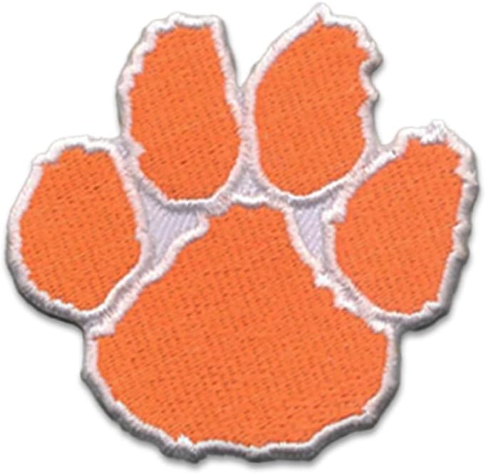 DigitEMB Paw Print Patch Embroidered Dog Hook and Loop Applique 2.5in