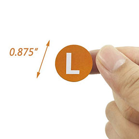 3500 Pcs 5 Size  Clothing Stickers Adhesive Size Stickers For Clothing