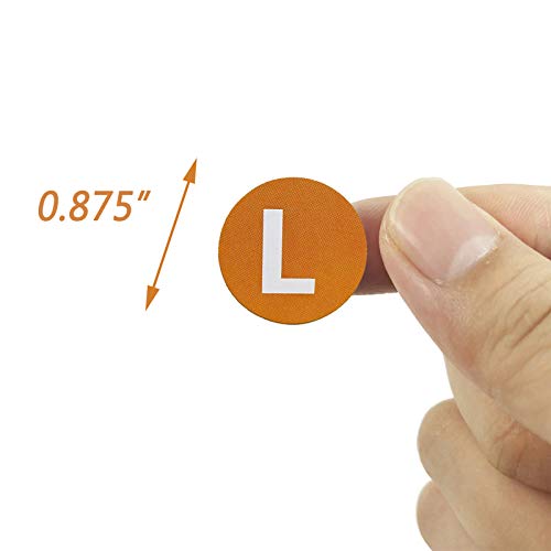 3500 Pcs 5 Size  Clothing Stickers Adhesive Size Stickers For Clothing