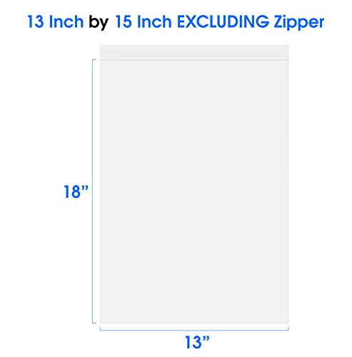 13x18 500 Count Resealable Plastic Bags Poly Bag Packaging Clothes