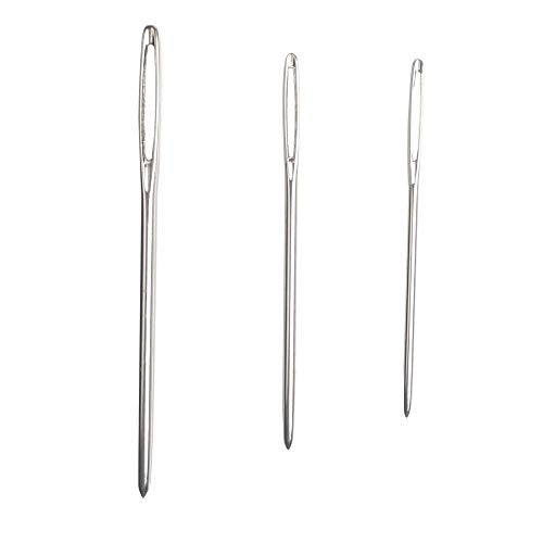6 Pieces Large Eye Blunt Needles Stainless Sewing Needles