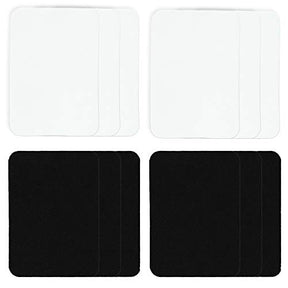 12 Pcs Black And White Fabric Iron On Patches Inside & Outside