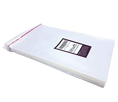 6x9 Inches 100 Count Clear Cellophane Plastic Bags T Shirt Bags