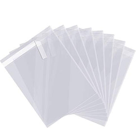 9x12 200 Clear Cello Cellophane Bags Resealable Plastic Bags
