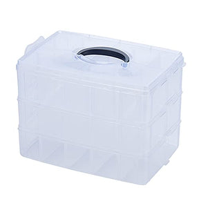 3 Layers Case Storage Box Embroidery Thread Organizer For 60 Spools