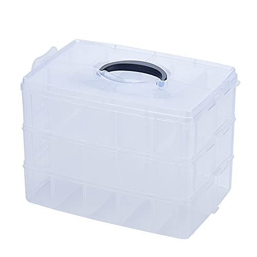 3 Layers Case Storage Box Embroidery Thread Organizer For 60 Spools