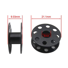 20 Pcs Black Steel Bobbins Metal Bobbins Sewing Machine Bobbins