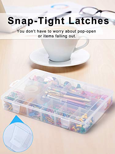 18 Grids Plastic Compartment Container Storage Box Case With Dividers