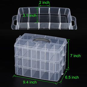 3 Layers Case Storage Box Embroidery Thread Organizer For 60 Spools