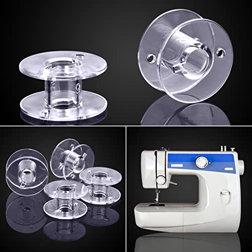 30 Pcs Sa156 Bobbins For Sewing Machine Plastic Bobbins