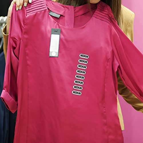Medium Clothing Size Strip Labels 250 Strips Per Roll Clothing Size Labels