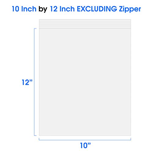 10x12 500 Count Resealable Plastic Bags Poly Bag Packaging Clothes