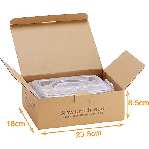 1 Layer Clear Storage Box Thread Organizer For Holding 20 Spools