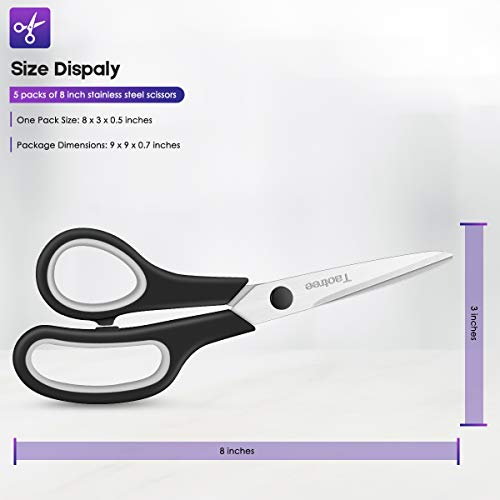 20 Pack Assorted Color Stainless Steel Scissors Craft Scissors