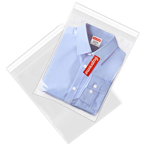 9x12 200 Count Poly Bags For Shirts T Shirt Bags Clear Plastic Bags