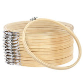 9 Inch Wooden Round Embroidery Hoops Bamboo Circle Cross Stitch Hoop
