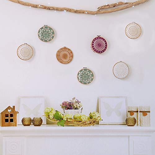 3 Inch Wooden Round Embroidery Hoops Bamboo Circle Cross Stitch Hoop