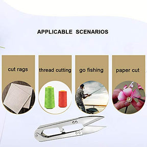 Multipurpose 3Pcs Sewing Scissors Clippers Embroidery Thread Cutter