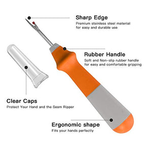 Seam Ripper 3 Pcs Colorful Large Handy Thread Stitch Remover Tool