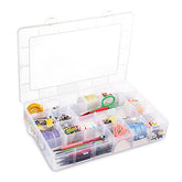 24 Grids Plastic Organizer Box Craft Storage Container With Adjustable Dividers