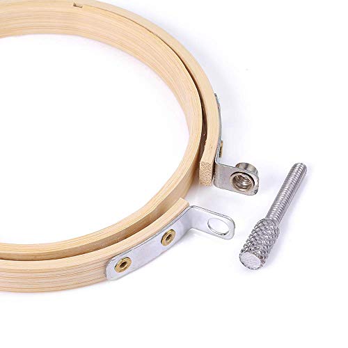 12 Pieces 4 Inch Round Embroidery Hoop Bulk Wholesale Bamboo Circle Cross Stitch Hoop Ring