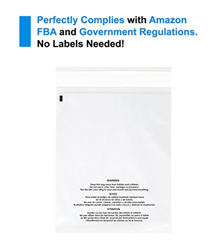 6x9 200 Count Clear Poly Bags T Shirt Plastic Bags Cellophane Bags