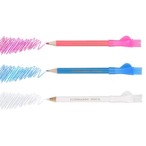 4 Pcs Fabric Marking Pens With 4 Refills 10 Tailor’s Chalk & 3 Sewing Fabric Pencils