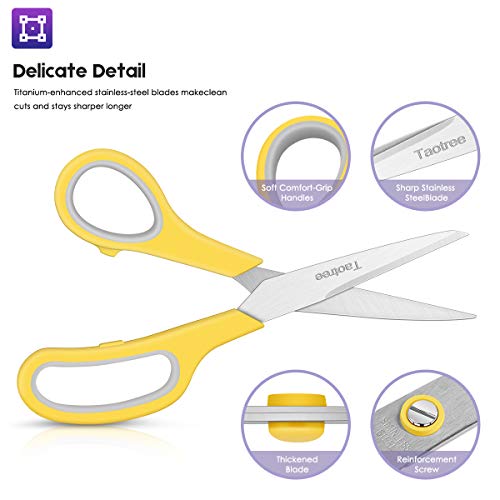 60 Pack Assorted Color Stainless Steel Scissors Craft Scissors