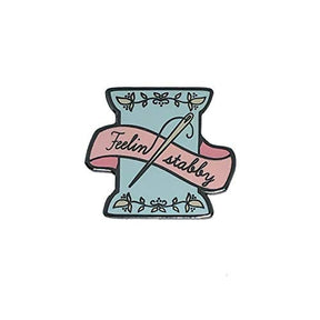 Feeling Stabby Cross Stitch And Magnetic Needle Minder Needle Holder