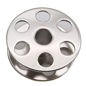 100 Pcs Large Steel Bobbins Double Needle Machines Sewing Bobbins