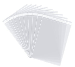 12x15 100 Count Cellophane Bags Clothing & T Shirts Clear Plastic Bags