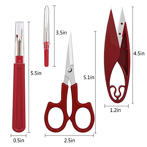 2 Big 2 Small Seam Ripper 1 Pack Scissor With Thread Cutter 1 Pack 5 Scissor's