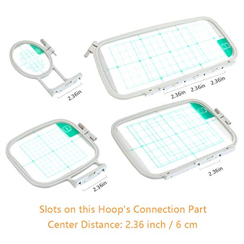4 Embroidery Hoops Set  For Brother Embroidery Machine Hoop Cross Stitch Hoops