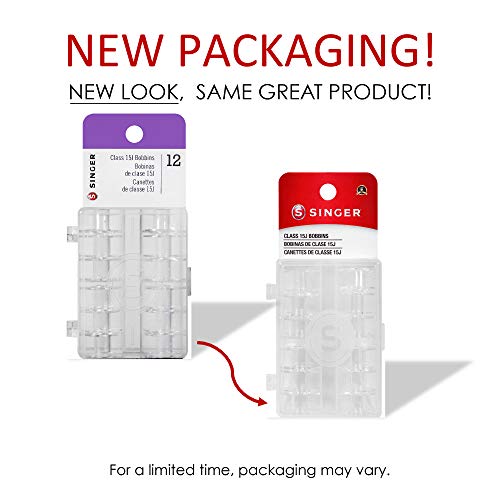 12 Count Transparent Class 15J Bobbins Sewing Machine Bobbins