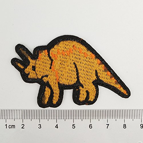 12 Pcs Kid's Embroidered Patch Dinosaur Iron On Patch Applique