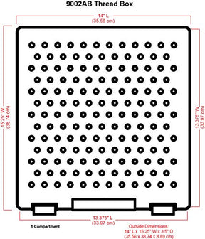 Satchel Thread Box Sewing Storage Box Plastic Storage Case