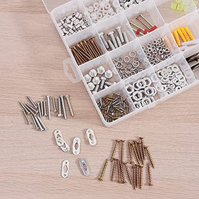 24 Grids Plastic Organizer Box Craft Storage Container With Adjustable Dividers