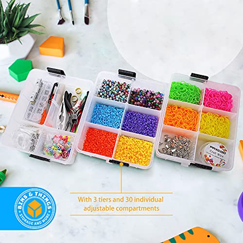 Storage Container With 18 Adjustable Compartments Craft Containers