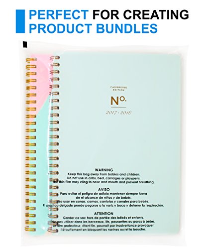 11x14 100 Count Poly Bags Plastic Shirt Bags Clear Plastic Bags