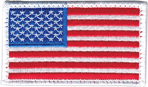 2 Pcs Hook & Loop USA Flag Patch Sew On America Patch